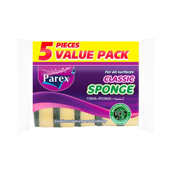 127 Esponja con estropajo verde Parex 5 U - Imagen 1