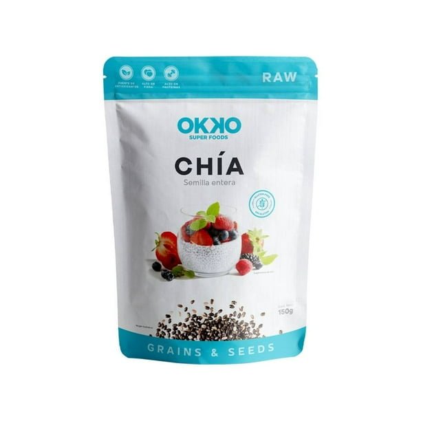 00750032631953L-1.jpg Chía Okko semilla 150 g - Imagen 1