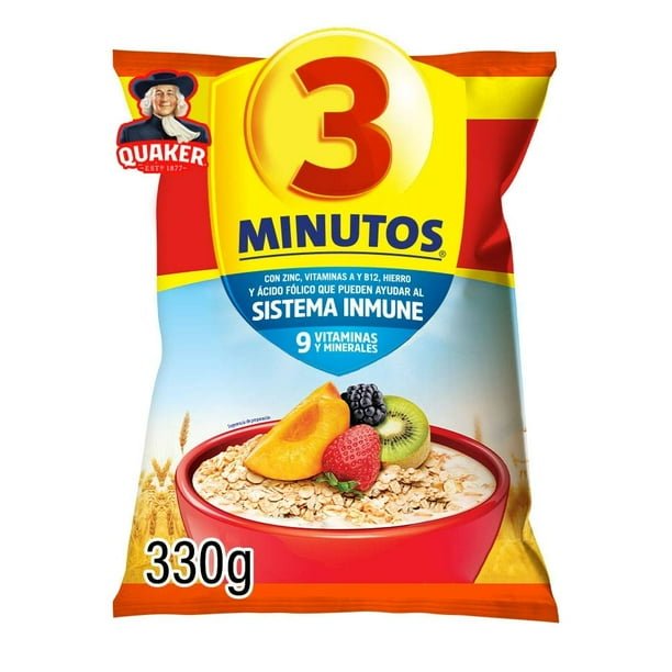 00750047802278L-1.jpg Avena 3 Minutos con sémola de trigo 330 g - Imagen 1