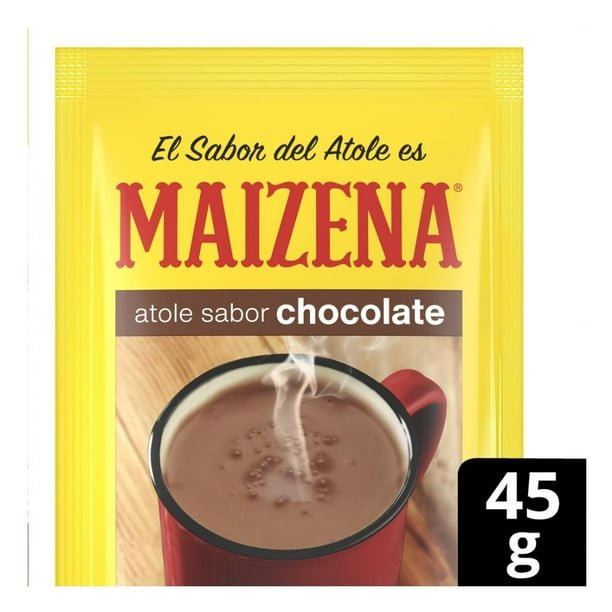 00750100510701L.jpg Fécula de maíz Maizena atole fortificado sabor chocolate 45 g - Imagen 1