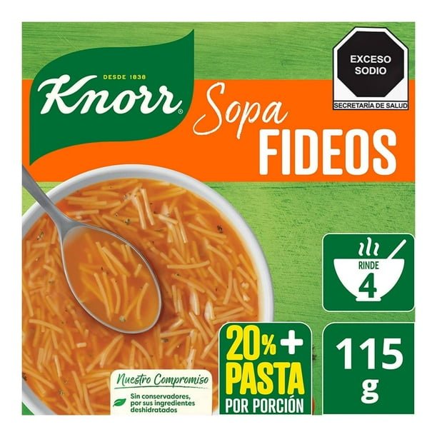 00750100511698L-1.jpg Sopa de fideo Knorr 115 g - Imagen 1