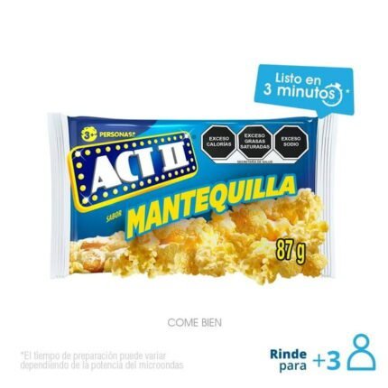 Palomitas para microondas ACT II mantequilla 87 g