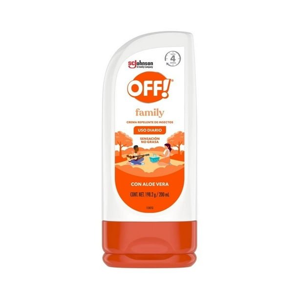 00750103291839L.jpg Repelente de Insectos en Crema OFF! Family 200ml - Imagen 1