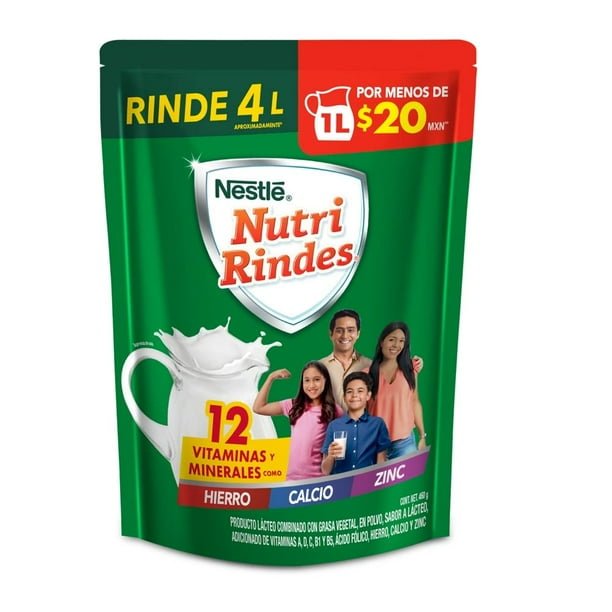 00750105861142L.jpg Producto lácteo Nutririndes en polvo 460 g - Imagen 1