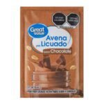 Avena Great Value para licuado sabor chocolate 200 g