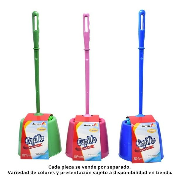 00750179165241L.jpg Cepillo para baño Aurrera con tazón varios colores 1 pza - Imagen 1