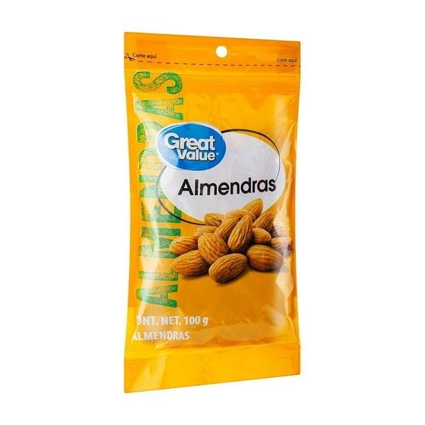00750179167022L-1.jpg Almendras Great Value 100 g - Imagen 1
