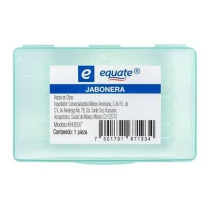 Jabonera de plástico Equate 1 pza