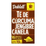 Té de cúrcuma Doblett jengibre canela 16 bolsitas de 1.2 g c/u