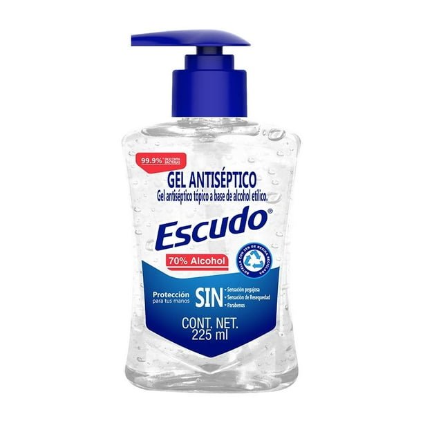 00750642560341L-1.jpg Gel antiséptico Escudo Antibacterial para manos 225 ml - Imagen 1