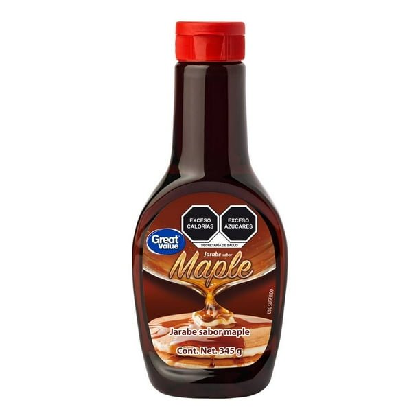 00750649500384L-1.jpg Jarabe Great Value sabor maple 345 g - Imagen 1