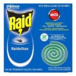 Insecticida Raid Raidolitos verde 10 espirales y base metálica