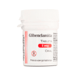 Glibenclamida 5 mg 50 Tabletas