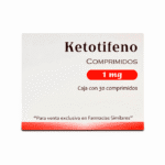 Ketotifeno 1 mg 30 Tabletas