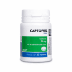 Captopril 25 mg 30 Tabletas