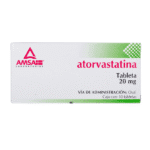 Atorvastatina 20 mg 10 Tabletas